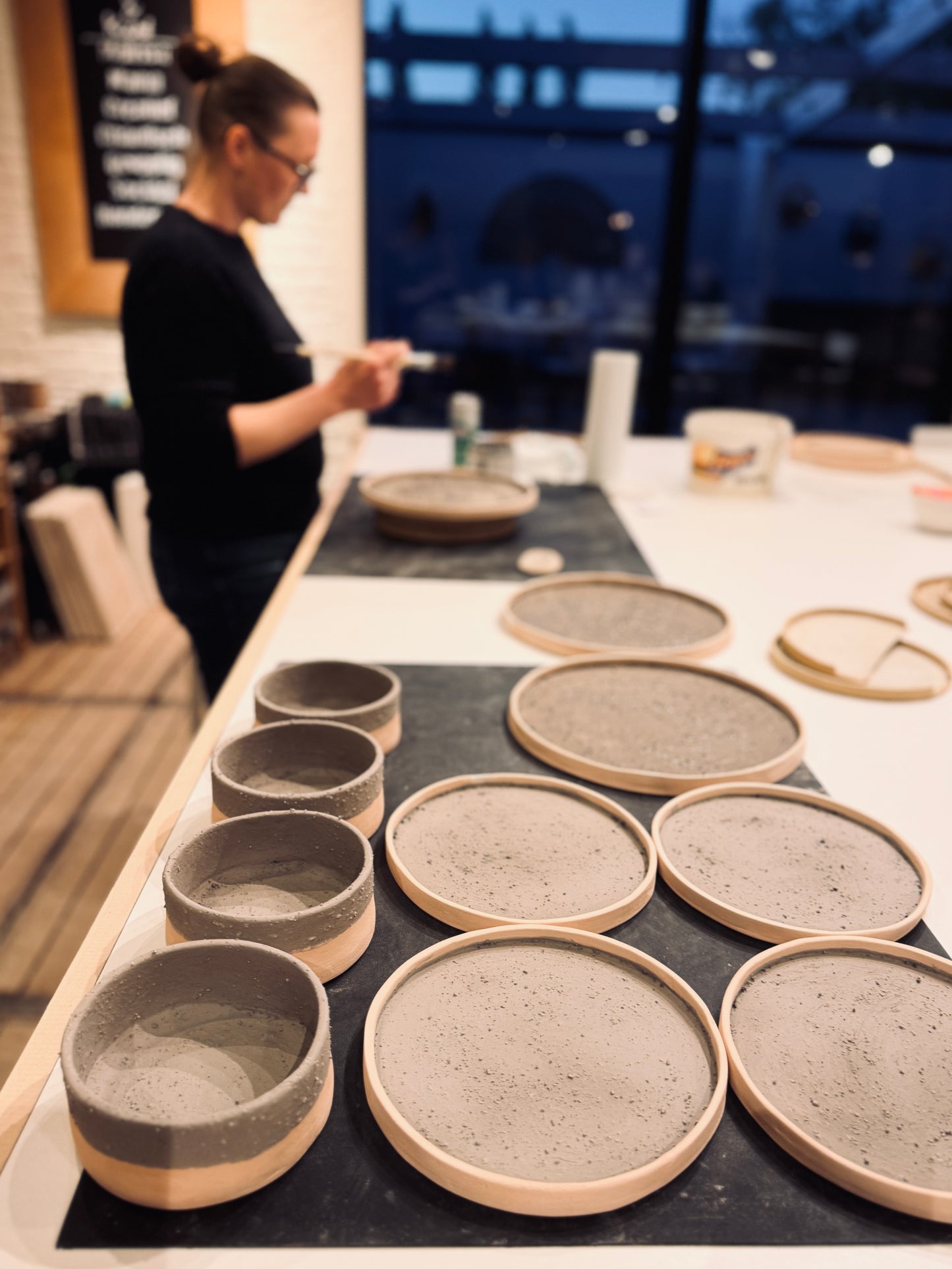 12-delig servies "zonder draaischijf"- 4 lessen