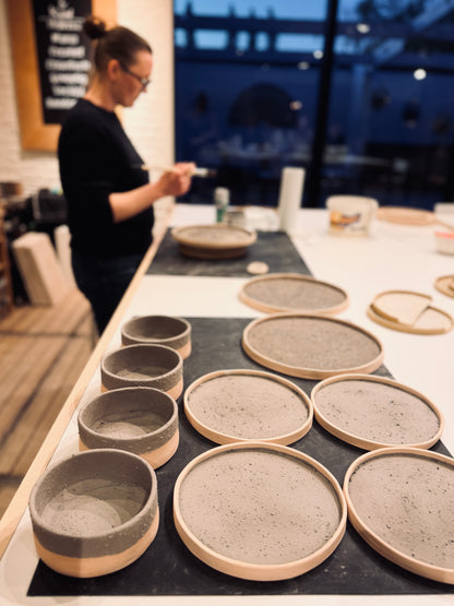 12-delig servies "zonder draaischijf"- 4 lessen